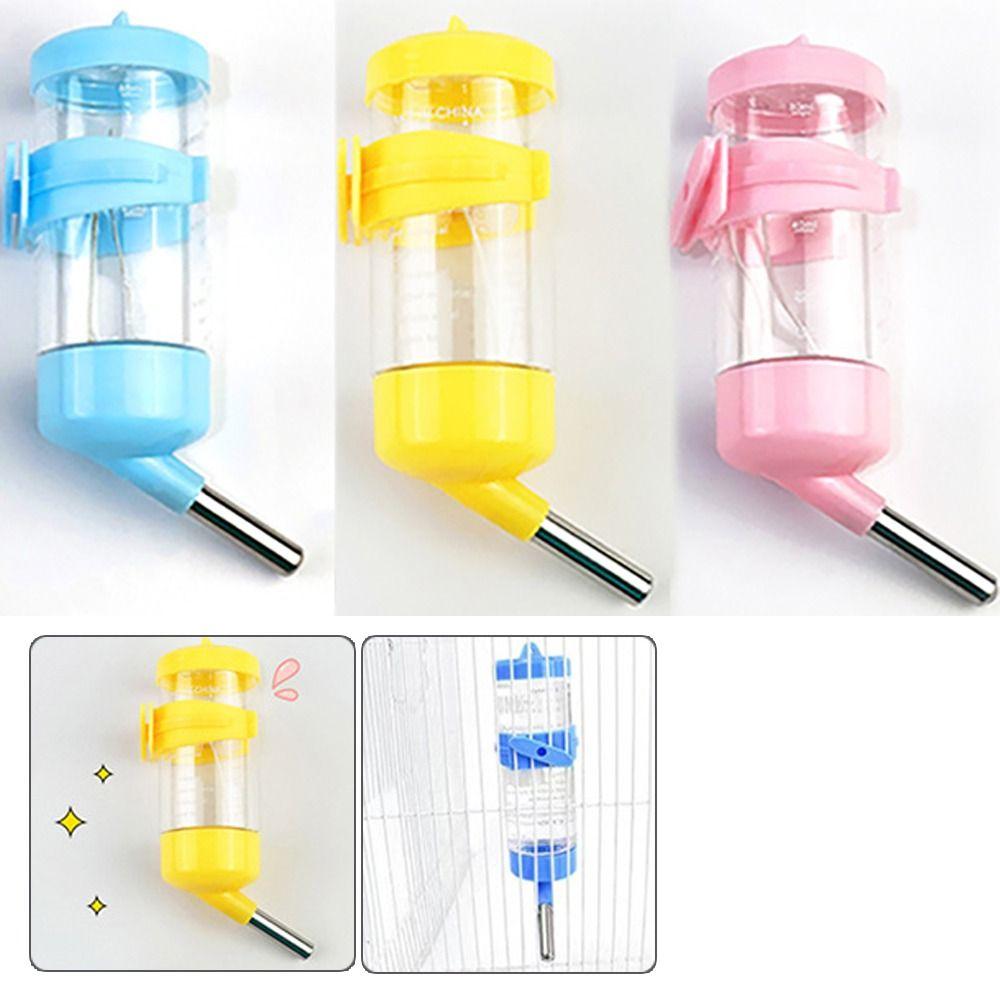 Plastic Hamster Drinker Detachable Pet Water Bottle Bowls Dish  Small Animals