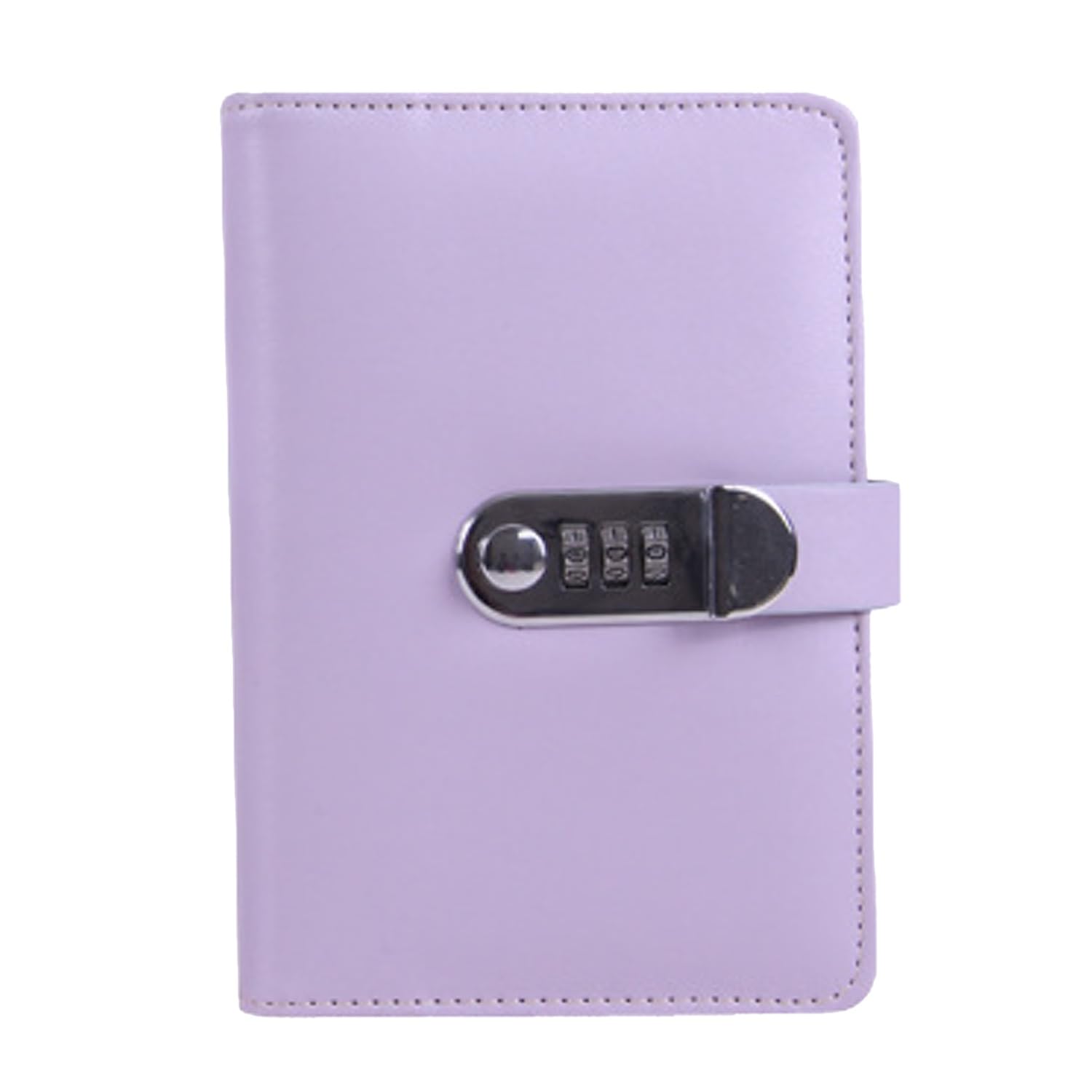 

(Muu3) Keyed Combination Lock for Planners, Notebooks, and Diaries with Privacy Password (Light Purple)