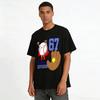 Superman Baseball No.67 Baseball Division Fun Print Top Pure cotton T-shirt