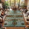 Persian Retro Living Room Bedroom Carpet Multifunctional Restaurant Foyer Study Sofa Bedside Rug Easy To Clean Mat