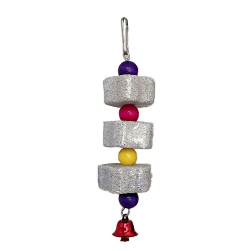 Parrot Chewing Toy Mineral Stone Parrots Beaks Grinding Toy Bites Resistant Cockatiels Parakeets Hangings Bird Molar Toy