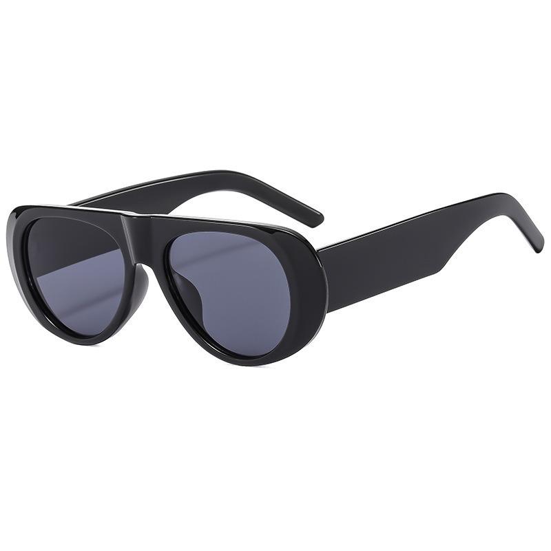 Lunettes de soleil surdimensionnées de marque de luxe vintage designer pour femmes et hommes, verres de soleil populaires punk coupe-vent à grande monture, UV400