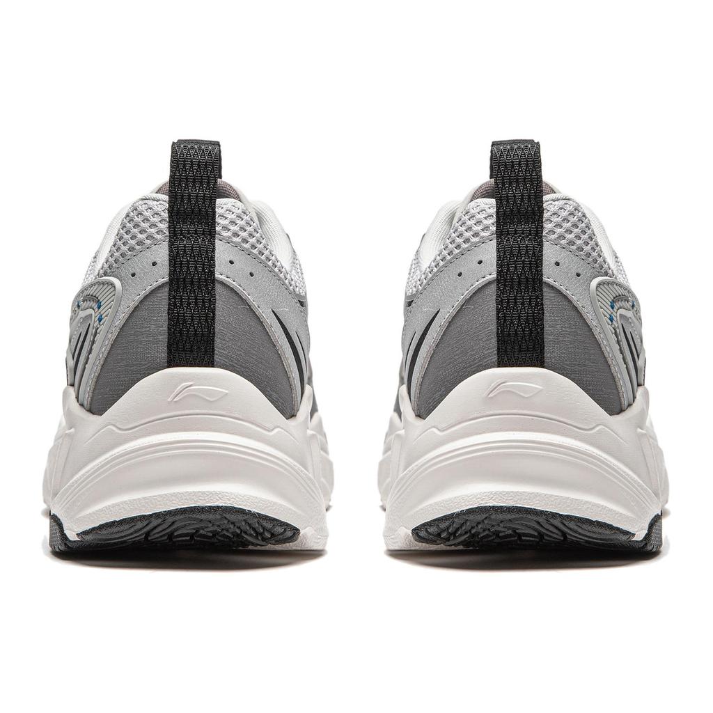 New LiNing Meteor Cushioning Anti Slip And Wear Resistant Support Low Top Casual Shoes Men's Silver Gray AGCU121-2
