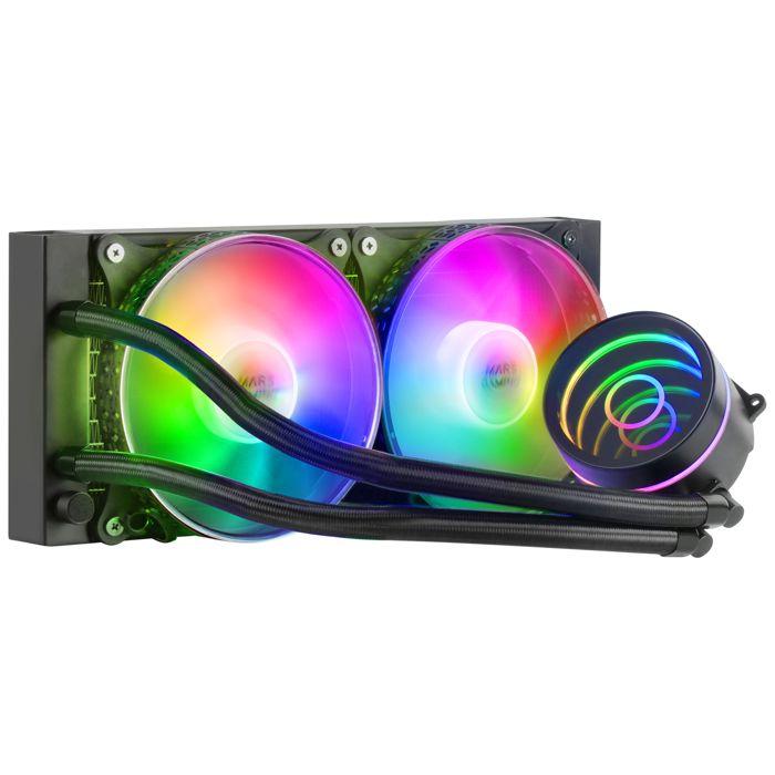 AIO Wasserkühlungskit - MARS GAMING - ML-One RGB - 240mm - 12 cm - Kompatibel mit Sockel AM4
