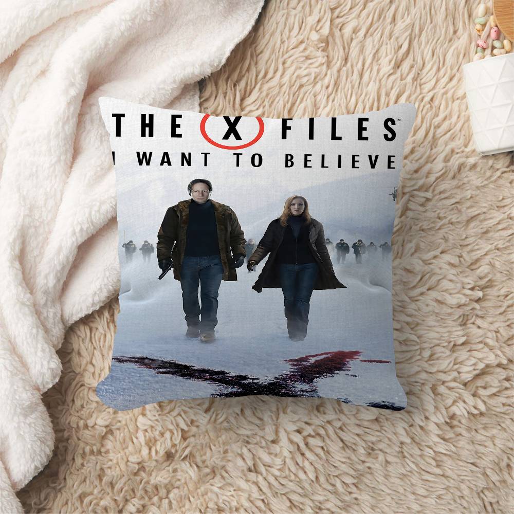 The X Files I WANT TO BELIEVE Movie Office Cushion Pillowcase Car Cushion Cover45X45CM Lumbar Pillowcase Sofa Pillowcover