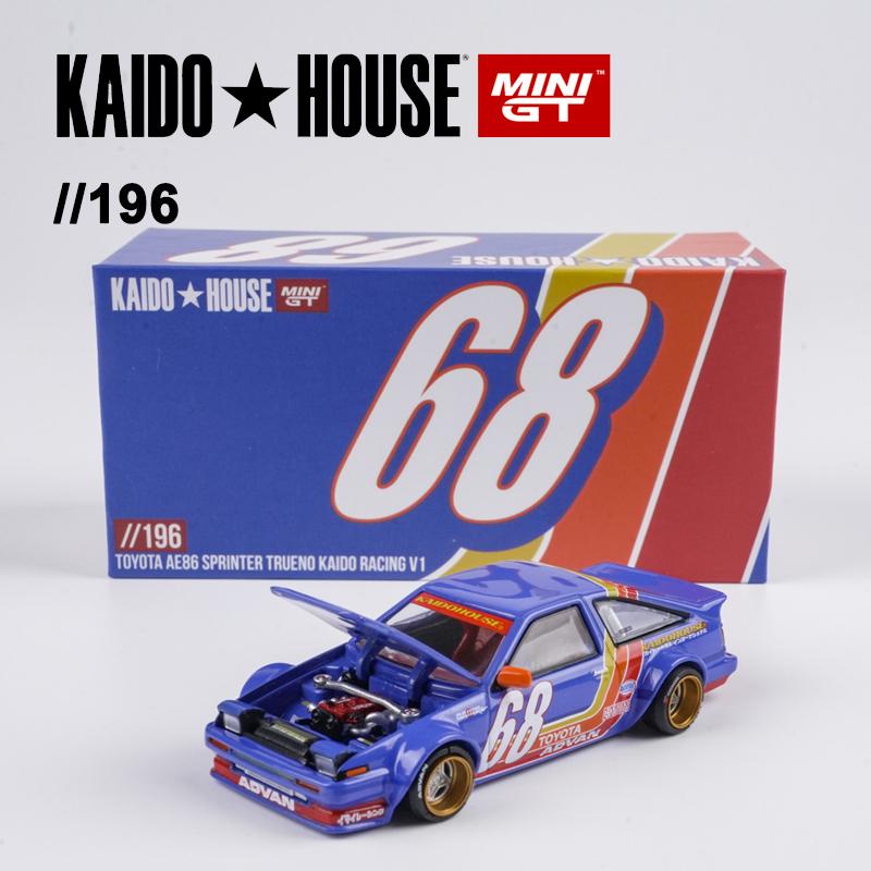 

Kaido House Toyota AE86 White Sprinter Trueno Kaido Racing V1 Alloy Car Model 196 180
