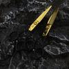 6.0 Inch FM-20 Semi-black Handle Golden Water Grain Model, Hair Scissors, Hair Scissors, Flat Scissors, Bangs Scissors, Tooth Scissors