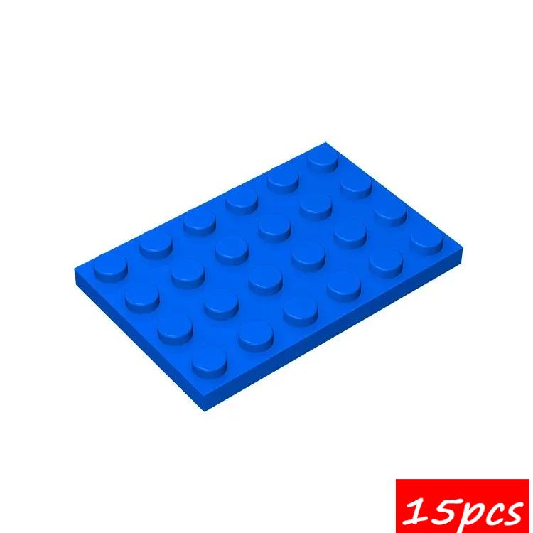 15PCS Compatible Assembles Particles 3032 4x6 DIY Building Blocks Thin Figures Bricks Assembly Educational Toys For Kids Gifts
