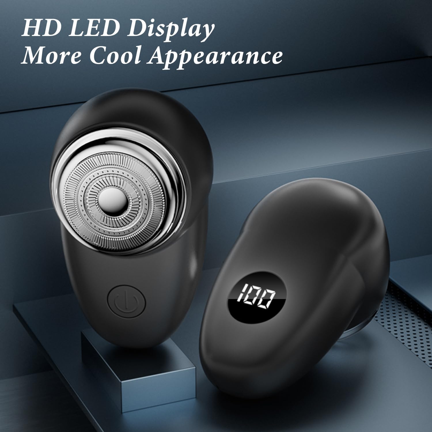 Professional Electric Shaver with LED Display, Upgrade Curved Blade Net, Portable Electric Shaver for Traveling, Electric Razor for Men, USB