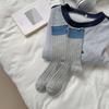 Women's Spring and Summer Thin Cloth Label Embroidered Outer Wear In The Tube Pile Socks