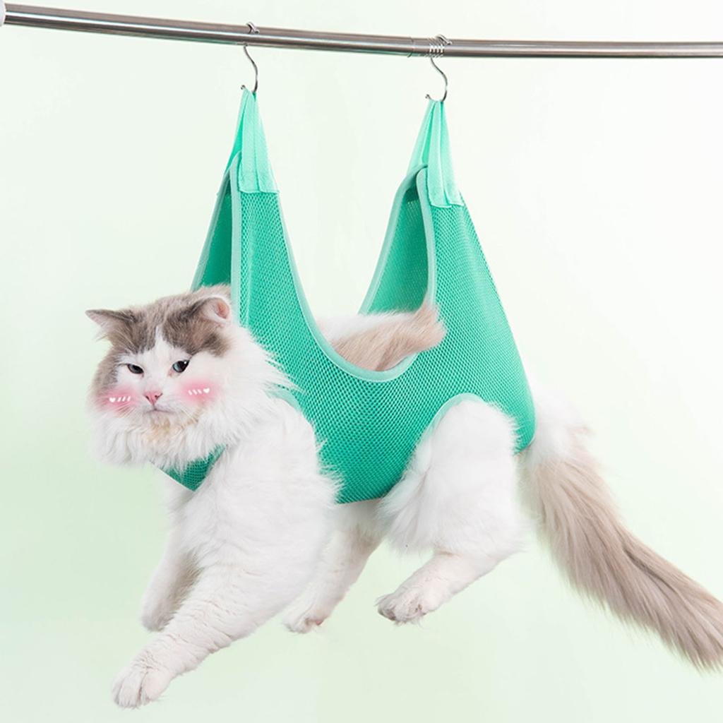 Pet Grooming Hammock for Cats & Dogs Hanging- Harness Multi-Functional Slings Bathing Relaxation- Restraint Pet