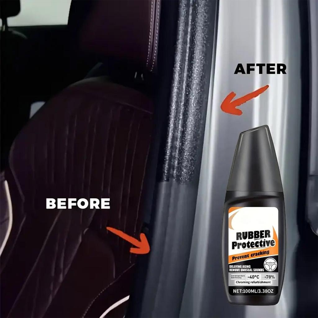 Black Trim Restorer 100ml Long Lasting Quick Liquid Car Rubber Trim Restorer For Care Polishing Washing Vehicle Convertible