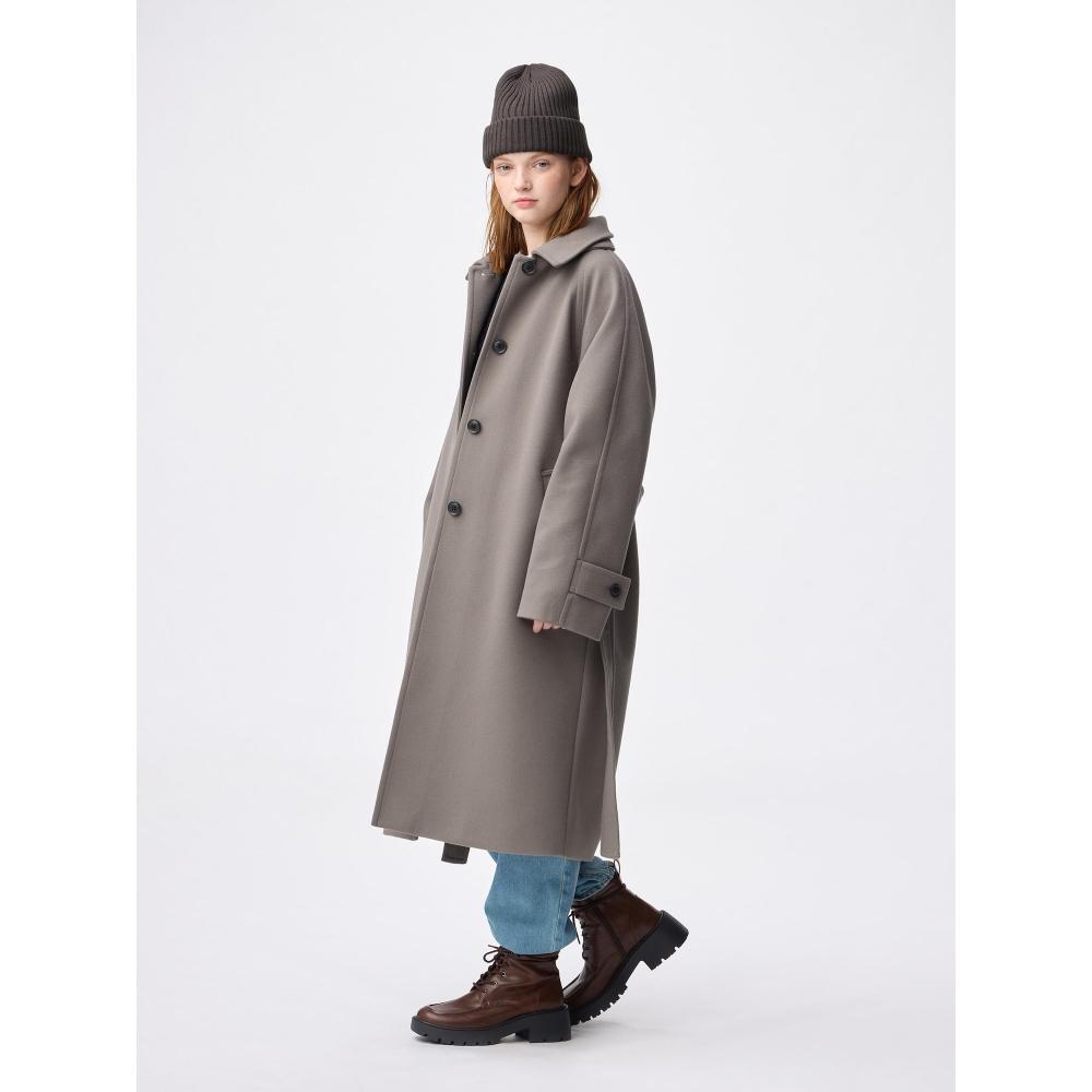 GU by Uniqlo Cozy Melton Balmacaan Coat  Standard Length 108.0 115.0cm 