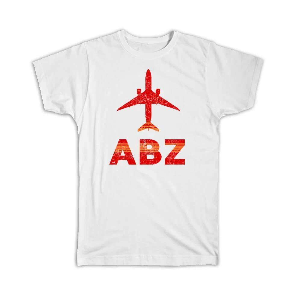 Gift T-Shirt : Scotland Aberdeen Airport ABZ Airline Travel Crew Code Pilot 2XL