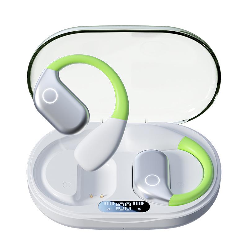 2025 Bone Conduction Bluetooth Ear-Hook Headphones: Long Battery Life, Noise Reduction, Ideal for Sports and Running