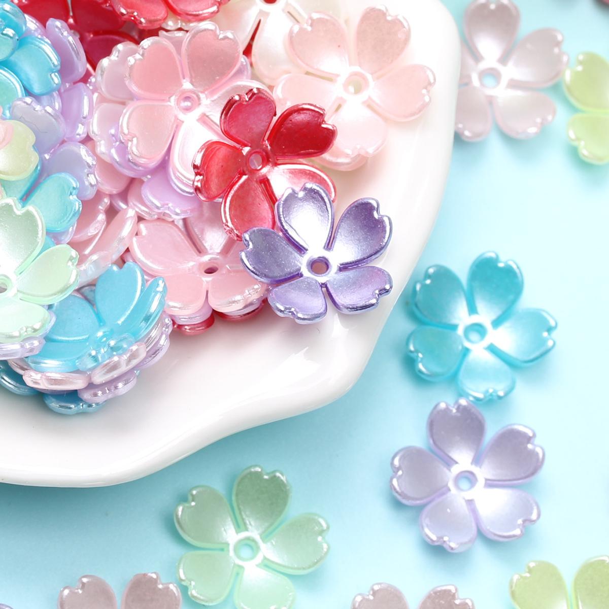 

Акриловые бусины-разделители 14 мм, 100 шт., фурнитура для ювелирных изделий, бусины, шапки, вишни, сделай сам, подвески для изготовления ювелирных изделий, серьги, головные уборы, форма тора, цветок