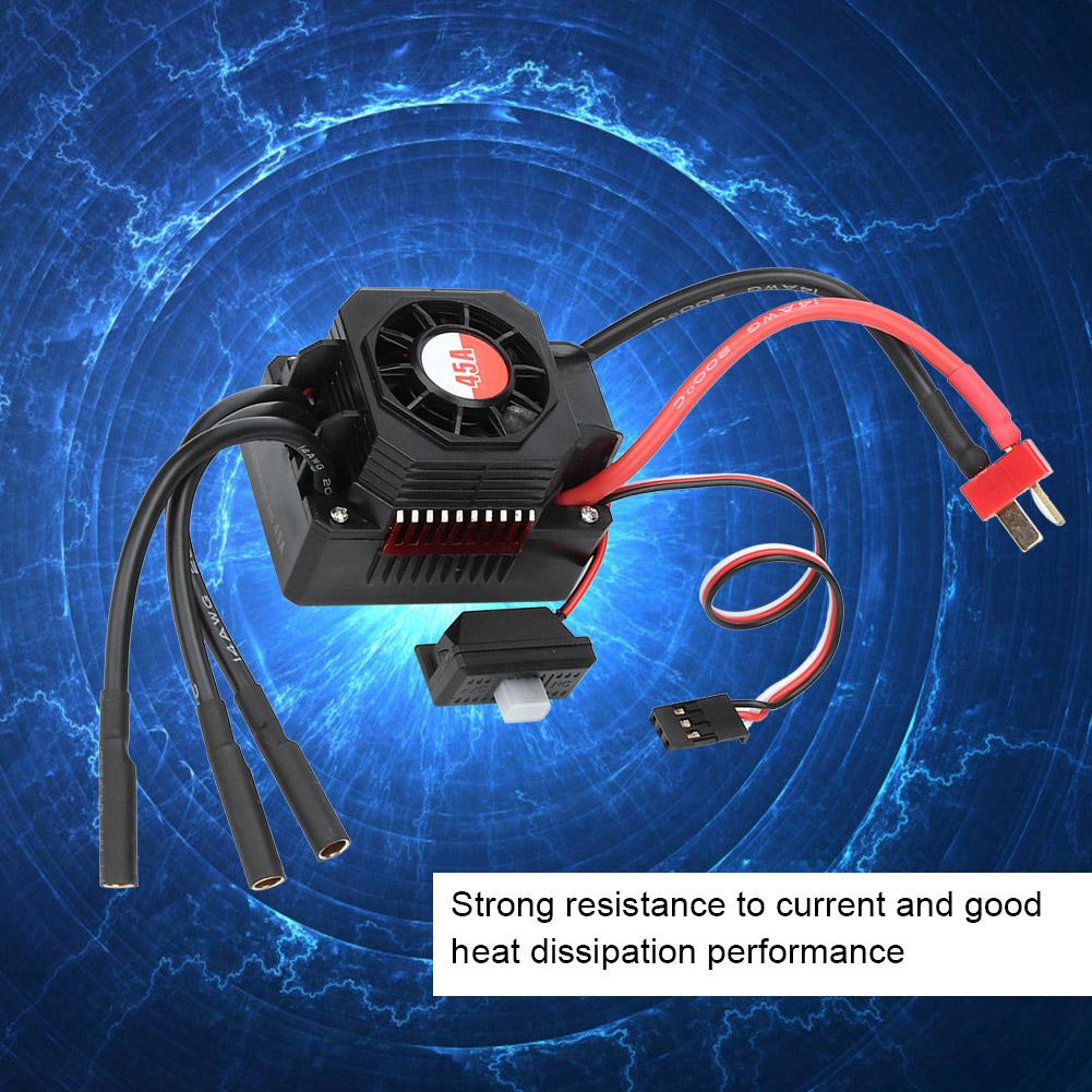 GTSKYTENRC 45A Brushless Waterproof Electric Speed Controller ESC for 1 10 1 12 RC Car