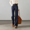SOFSIL Women's High-Waisted Wide-Leg Straight Jeans