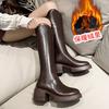 Small thick-soled boots women's autumn new models, but knee-high knight boots long boots women's autumn and winter boots