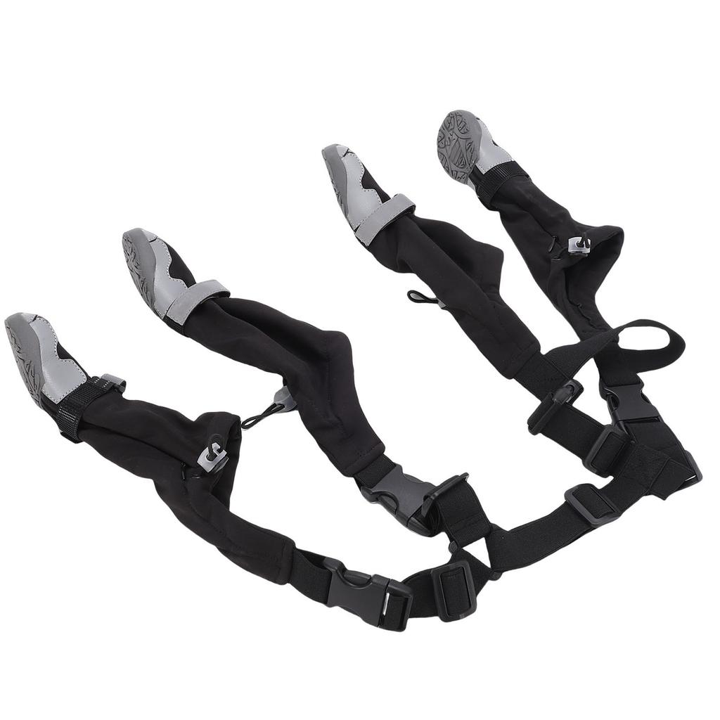 Dog Suspender Booties Anti Dirt Pants with Shoes Pet Adjustable Suspender Pants for Outdoor Walking and Claw Protectors