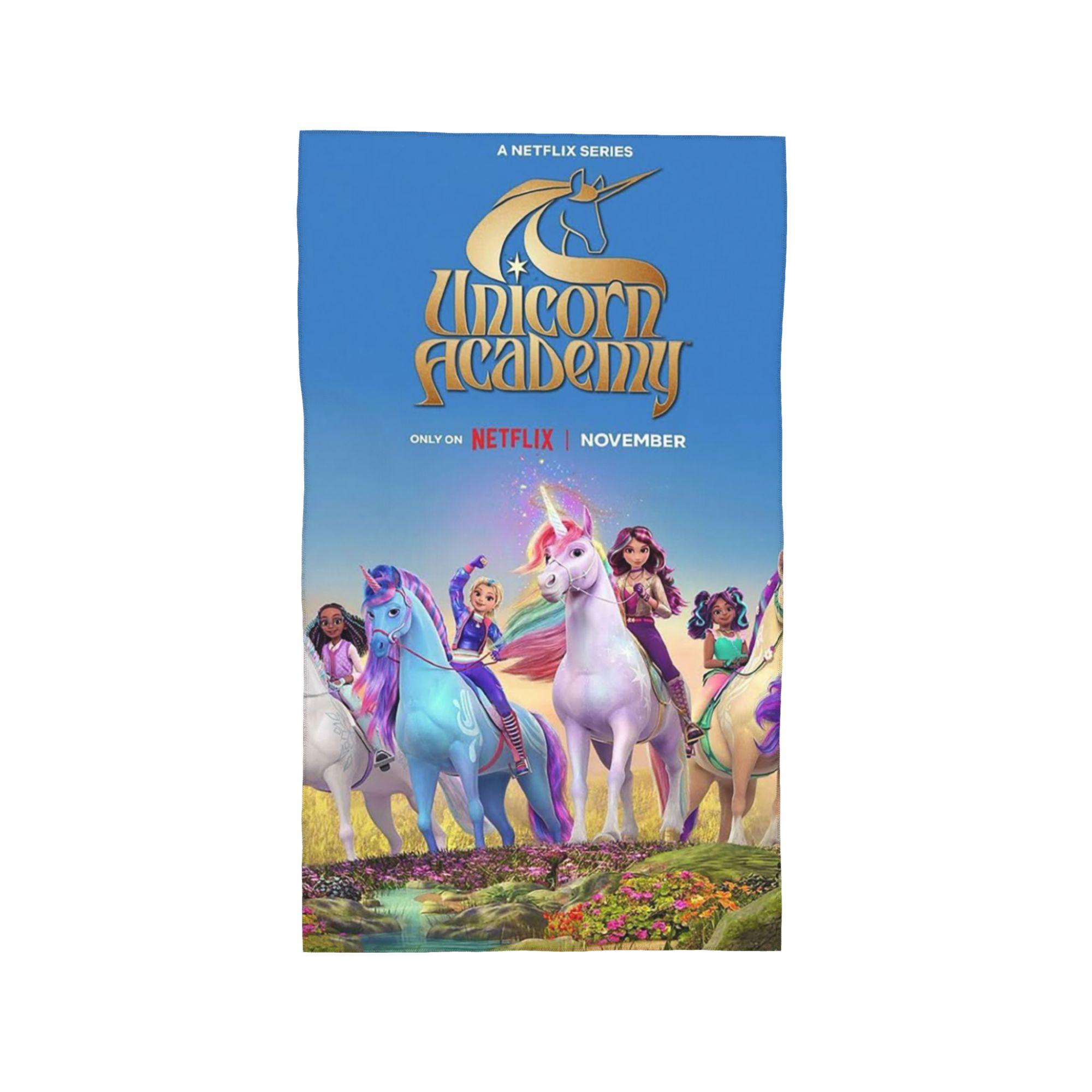 Unicorn Academy Zachte Gezichtshanddoek Sneldrogend Zwembad Bad Katoenen Handdoeken Ademend W76*H152(CM)