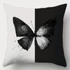 Black And White Butterfly Throw Pillow Covers, Ink Splatter Print Cushion Cases, Modern Minimalist Decor For Bedroom Living Room