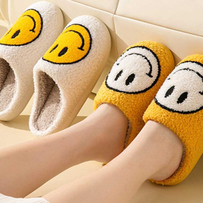 Зимние меховые тапочки SMILE для мужчин и женщин 235-275 мм 3 цвета CH999 black