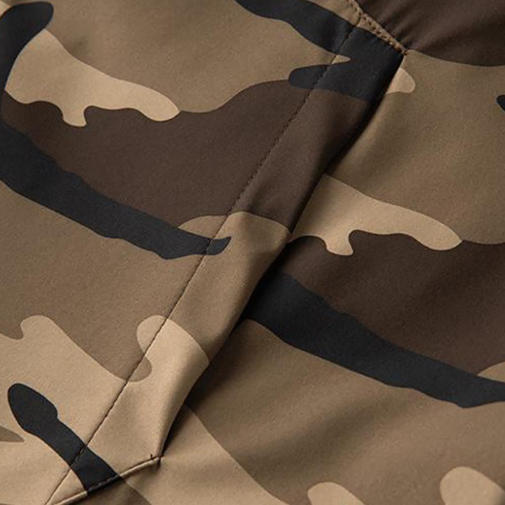 Men'S Loose Jacket Fashionable Multi Pocket Hooded Jacket