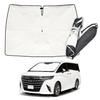 SEIWA High for Toyota Alphard and Vellfire Made with Radicool Radiation Cooling Sunshade Front Easy UV Light Heat Ideal for Extreme Heat Overnight
