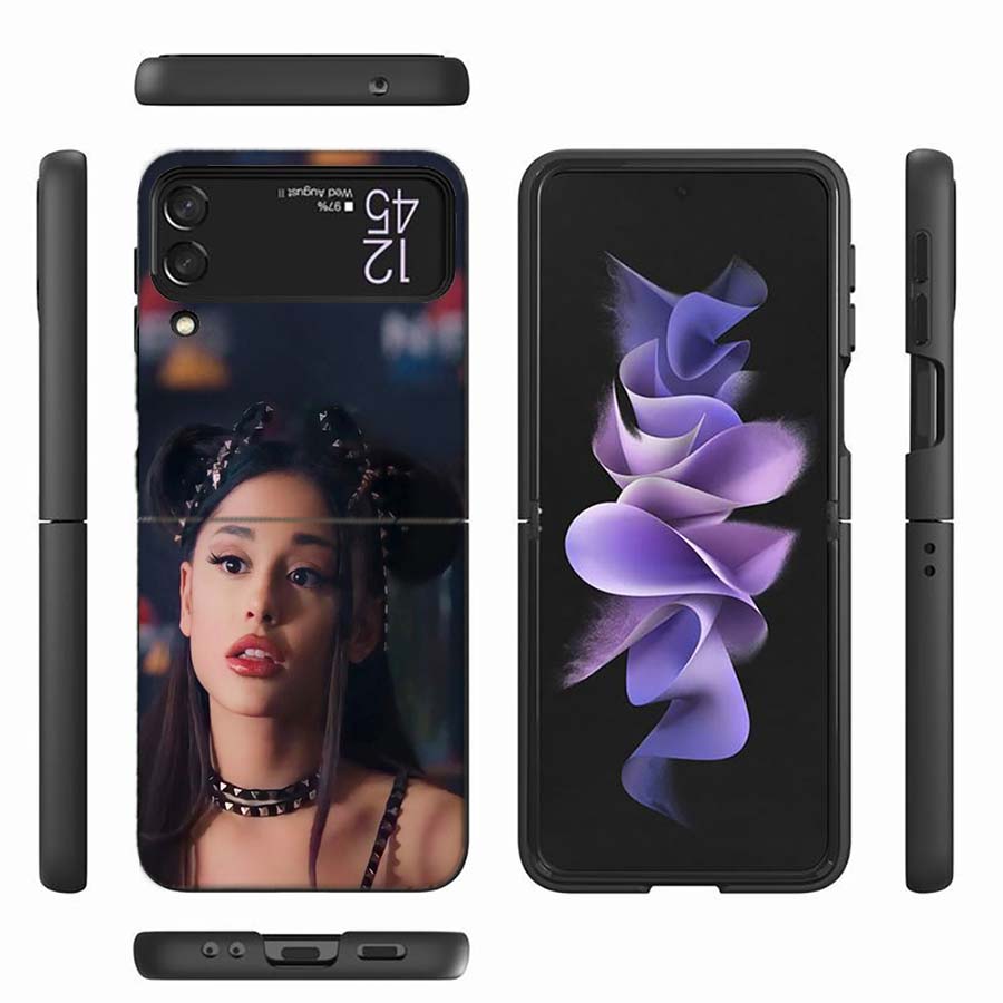 

Чехол для телефона Ariana Grande для Samsung Z Flip 6 7 5G Z Flip 5 Galaxy Z Flip 3 4 5G ZFlip Ударопрочный Жесткий Чехол TPU PC Coque Capa S Galaxy Z Flip