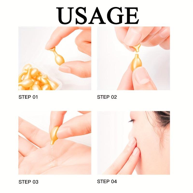 30pcs Collagen Cream Moisturizing Hydrating  Capsule Essence Anti-aging Facial Moisturizing Brightening Firming Facial Essence Skincare