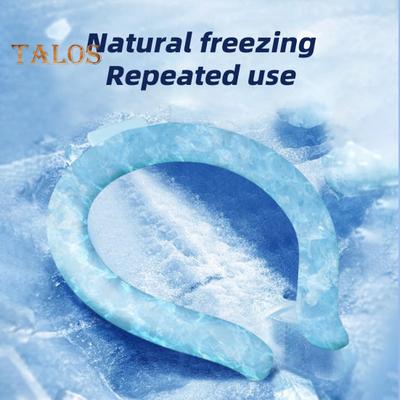 Portable Neck Cooling Tube Summer Wearable Neck Cooler Lightweight Reusable Ice Cold Ring Outdoor Heatstroke Prevention Neck Wrap Collar