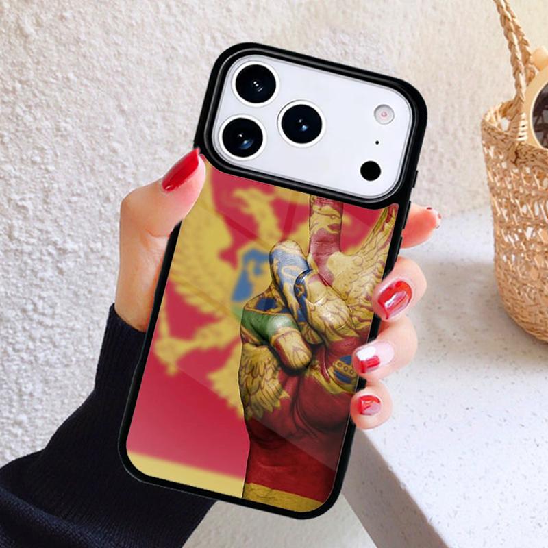 Montenegro Flag Phone Case For iPhone 17 Air 16 15 14 13 12 11 Pro Max Plus