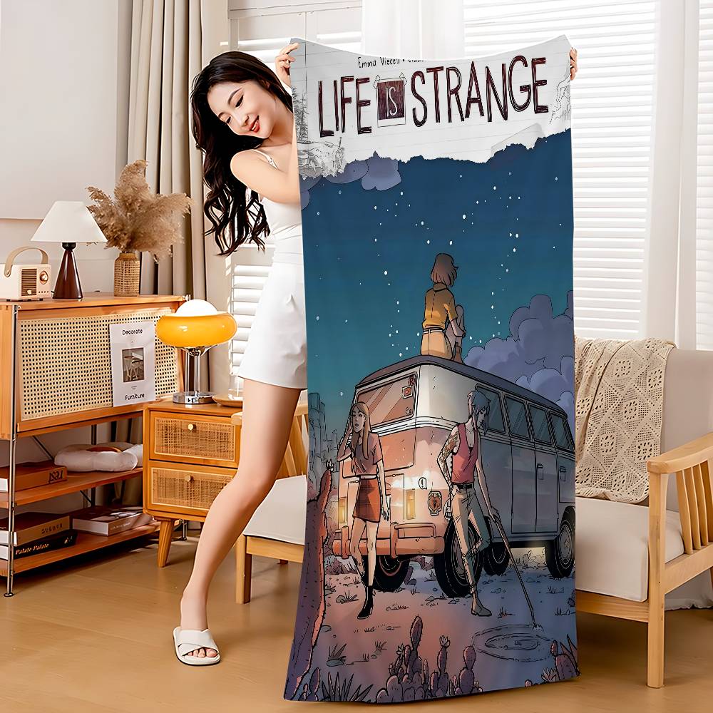 

Life is Strange 2 Bath Towel Microfiber Soft Water Absorbing Breathable For Girl Kids Decorative Cartoon Beach Towel W40*H60(CM)