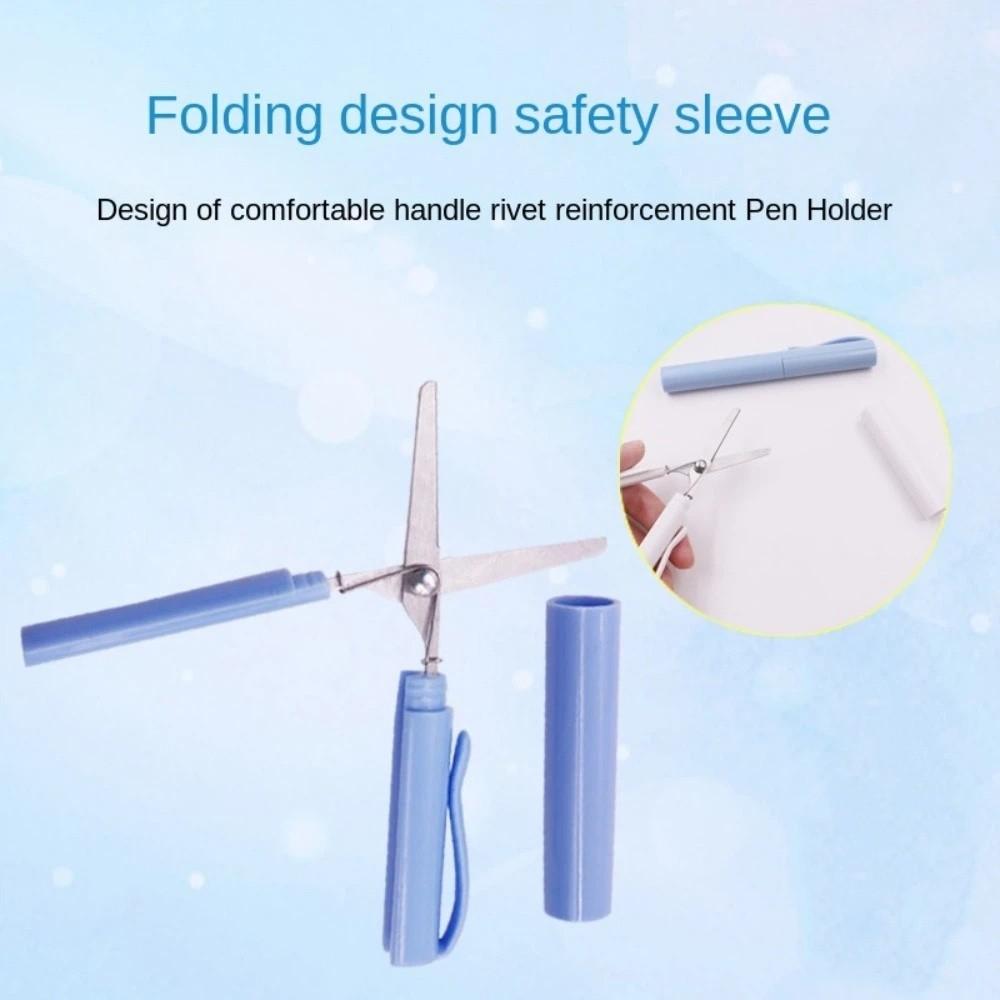 Paper-Cutting Handwork Art Tools Safe Folding Scissor Handcraft Scissor Pen Shape Scissor