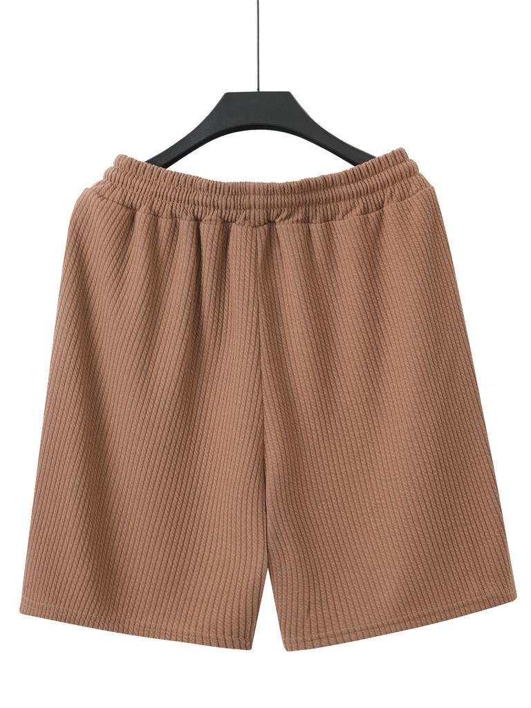 Mens Summer Jacquard Loose Casual Sports Beach Shorts