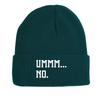 Warm Winter Hats Casual Hat Beanie "UMMM...NO."Print Woman Cap Headwear Soft Knitted Cap Beanie Perfect For Outdoor Sports