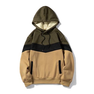 Muži Mikiny Mikiny Patchwork 2021 Jeseň Ležérne Mikina Pánska mikina Hrubá Hip Hop Streetwear Pulóver s kapucňou Pánske oblečenie