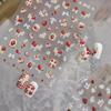 Tomoni Spring Glitter Nail Stickers: European & American Strawberry Flower Nail Art Decals