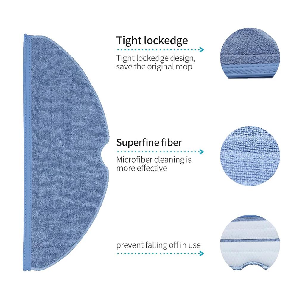 Vacuum Mop Replacement Pads for Xiaomi Roborock S7 Roborock S7+ Roborock S7 MaxV Roborock S8/S8+ Roborock S7 MaxV Plus