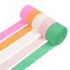 5 Rolls Crepe Paper Streamers Rainbow Assorted Colored Streamers Party