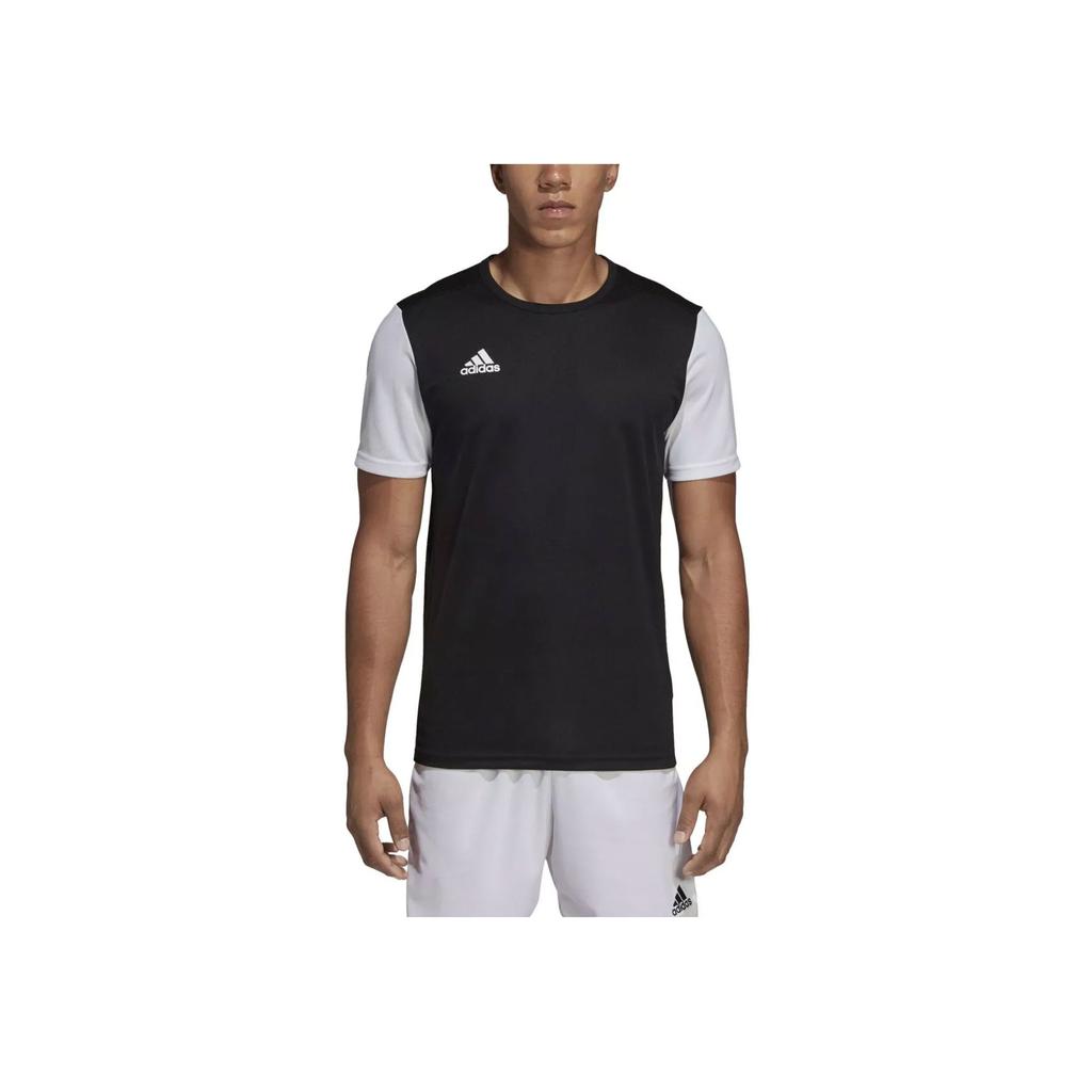 adidas Estro 19 Jsy Color Block Logo Print Sweat-Absorbing Casual Short Sleeve T-Shirt Men T-Shirts Black DP3233
