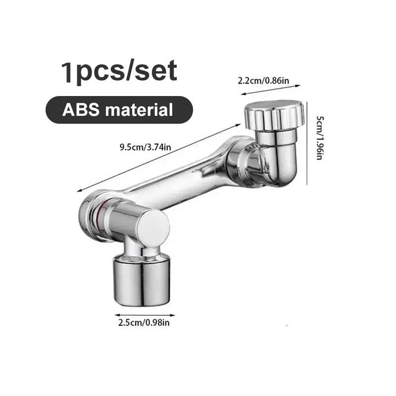 

Поворотный смеситель для раковины в ванной 2 шт. Удлинитель для смесителя, Роботизированная рука из АБС-пластика, Одинарный режим, Универсальный удлинитель для смесителя с вращением на 1080°