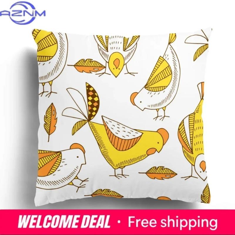 Fashion Pillowcase Cushion Cover Home Decoration Sofa Cartoon Leopard Chicken Strawberry Banana Pillowcase