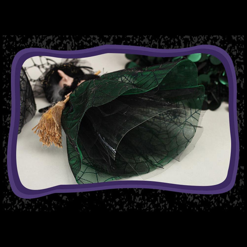 Black Halloween Witch Doll Figure Home Decor Ornament
