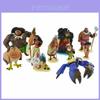 10 Piezas Figuras de Acción de Moana Muñecos Juguetes Lindos de PVC Regalo para Niños Para Juego Creativo Tiempo de Juego Decoración