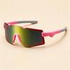Europe and the United States new cycling skiing outdoor sports sunglasses large eye protection frame colorful men's and women's travel sunglasses tide