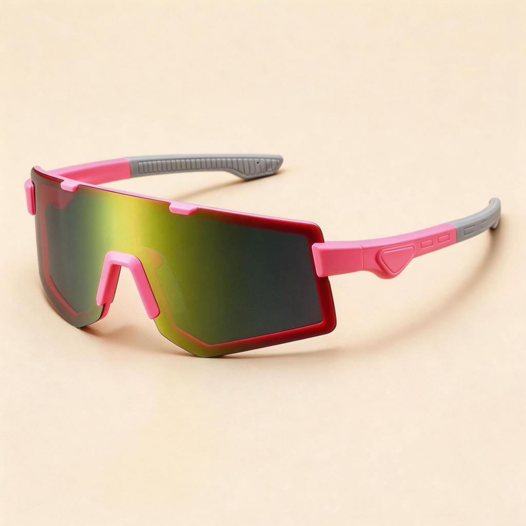 Europe and the United States new cycling skiing outdoor sports sunglasses large eye protection frame colorful men's and women's travel sunglasses tide