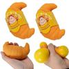Divertido Croissant Realista de Juguete Pellizcar Apretar Alivio Squishy Estrés Lindo Perezoso Pelota Antiestrés Divertido Alivio del Estrés Juguete Fidget