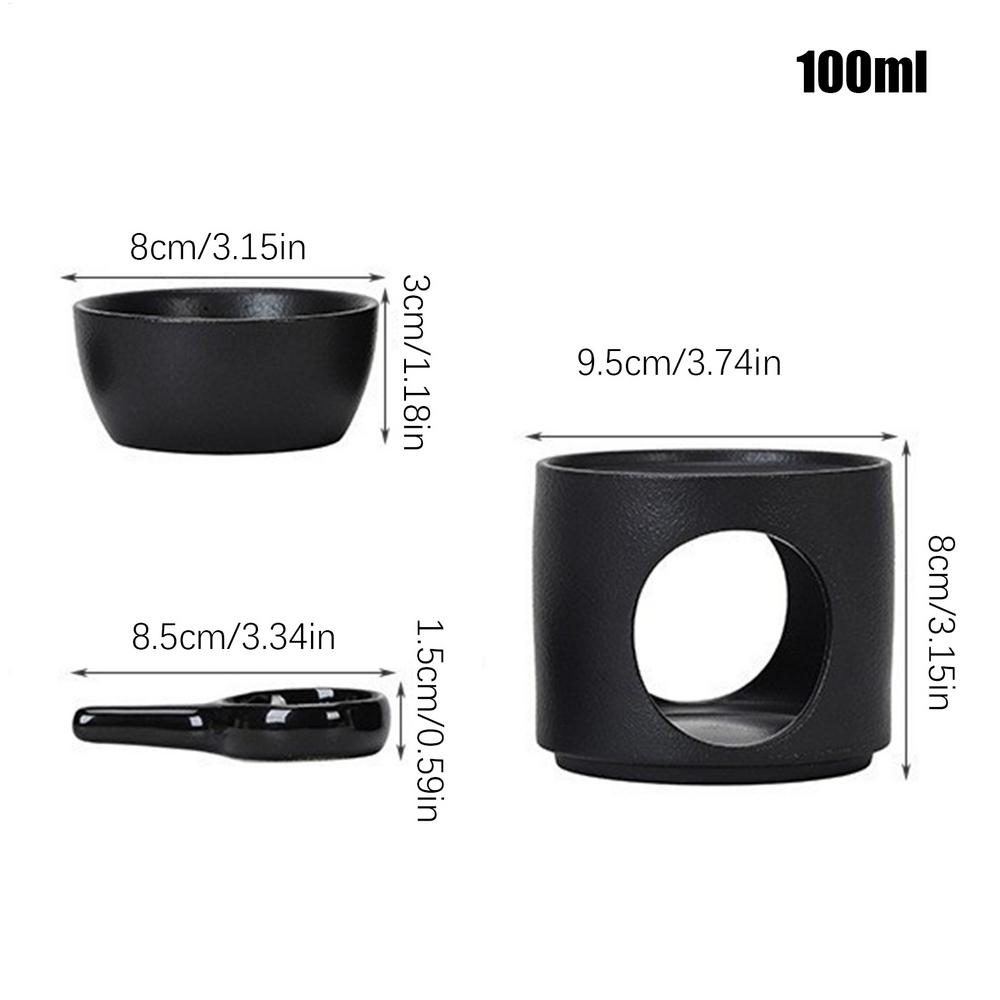 Ceramic Tealight Candle Holder & Oil Warmer Non-Slip Home Aroma Diffuser for Meditation Yoga, Farmhouse Dining Table Decor